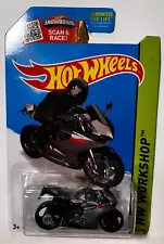 2013 HOT WHEELS GRAY DUCATI 1199 PANIGALE WORKSHOP SERIES 203/250