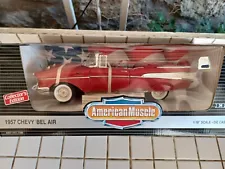 1957 chevy bel air red convertible