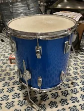 1961 Ludwig 14” Blue Sparkle Floor Tom