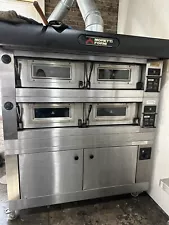 Electric 2 Deck Oven W/Proofing Cabinet Moretti Forni P120E Double Electric.