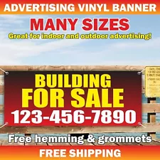 BUILDING FOR SALE Advertising Banner Vinyl Mesh Sign rental space custom number