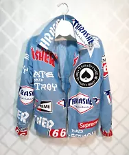 SUPREME WORKER STYLE THRASHER MAGAZINE JACKET - SIZE: LARGE - RARE BABY BLUE