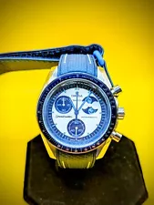 Stainless Steel Modded! OMEGA x Swatch MoonSwatch Men's Blue -Mission to Neptune