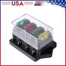 12V/24V Fuse Holder Box Block 4 Way Car Vehice Circuit Automotive 4 Blade