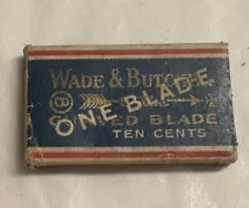 Vintage Wade & Butcher Curved Razor Blade In Box NOS