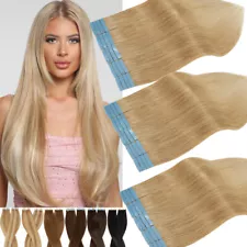 60Piece THICK Tape In 100% Remy Human Hair Extensions Skin Weft FULL HEAD SALE