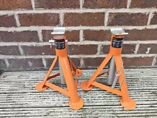 Pair 3 Ton Axle Stands Lifting Capacity Stand Heavy Duty Car Caravan Floor Jack