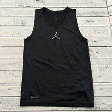 Nike Jordan Fitted Dri-Fit Sleeveless Athletic Under Shirt Men's Large Black