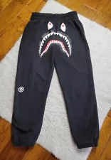 A Bathing Ape Bape Shark Sweatpants Joggers WGM Youth Large / Women's Medium?