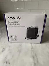 New SEALED amp-up PA-25W Personal UHF Voice Amplifier with Wireless Microphone