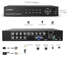 Floureon Security 8 Channel DVR; CCTV System DVR; HDD Not Included