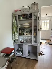 Repurposed Hutch farmhouse cabinet. Great Piece.