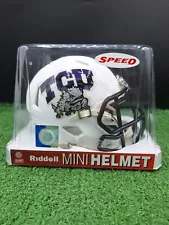 TCU Horned Frogs - NCAA Riddell Speed Mini Helmet - Frog Skin