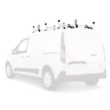 H1 3 Bar Aluminum Ladder Roof Van Rack, Fits Ford Transit Connect 2014-On, White (For: Ford)