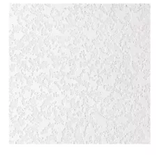 32 PACK USG Interiors LACE 4260 12" x 12" White Wood Fiber Ceiling Tile NEW