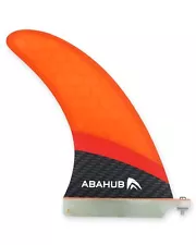 8'' SUP Single Center Fin with 1 No Tool Fin Screw, Fiberglass with Honeycomb...