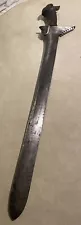 Antique 19th Philippines Moro KRIS Sword Aprox 24" 26” Wood Rattan Handle