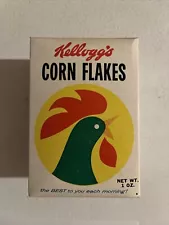 Vintage 1960s Kellogg’s Corn Flakes Variety Pack Cereal Box NOS Full Unopened