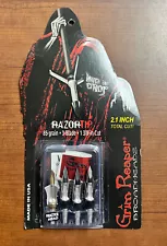 Grim Reaper Broadheads Razortip 3 Blade 85 Grain 2.1" Cut - 1902 - SEALED