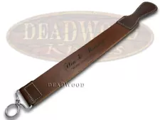 Hen & Rooster Dark Brown Leather Razor Strap for Straight Razors