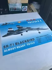 NIB G&R Sr-71 Blackbird Jet ARF Balsa R/c Vintage Model airplane Kit