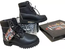 Vintage FUBU boots, deadstock vintage hip hop shoes, 90s hip-hop mens size 8,5