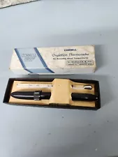 Vtg Rare Cornell Glass Ovulation Thermometer w/Box & Instructions