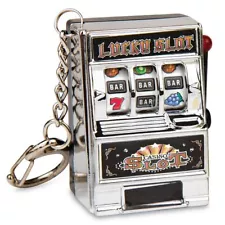 World's Tiniest Mini Jackpot Slot Machine Lucky Charm Keychain Random Color