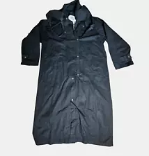 Sydney Oilskin Clothing Duster Coat Kakadu Mens XL Western Cowboy Black NWT