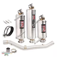 Slip For Suzuki DRZ400S DRZ400SM 2000-2024 Exhaust Middle Pipe Silencer Mufflers (For: 2001 Suzuki DRZ400)