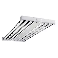 Metalux F Bay HBL 2 x 4 Foot 6 Lamp T5 Fluorescent Lamp Light Fixture (Used)