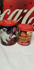 COCA - COLA Collectibles Two TINS Round