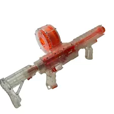 Nerf N-Strike Raider CS-35 Clear Series -35 Dart Rapid Fire Drum - and Stock