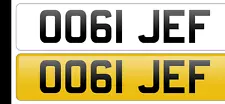 personal registration number plates for sale JEF