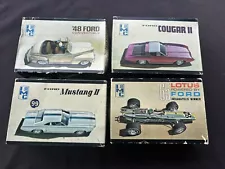 LOT OF 4 VINTAGE IMC MODEL KITS. FOR PARTS, LOOSE / INCOMPLETE