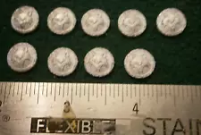 LOTR 25mm Round Shields with "wolf" emblem x9 **NEW**