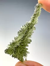 10.22g TOP Q BESEDNICE MOLDAVITE RARE HEDGEHOG from our collection #RM241