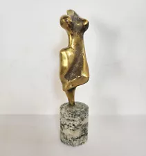 Alexander Proinov-APER, Abstract Female Figure, Bronze Torso, Original label