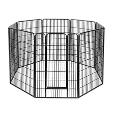 Sturdy Dog Playpen Crate For Indoor or Outdoor Use Powder Coated Versatile