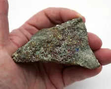 Stunning Natural Peacock Ore Chalcopyrite from Mexico Specimen or Rough. 165.9 g