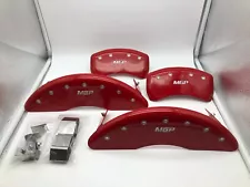 MGP CALIPER COVERS MERCEDES 12-17 CLS550 RWD RED PREVIOUS INSTALLED (For: 2017 CLS550)