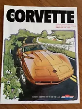 1974 Chevrolet Corvette Sales Brochure 74 Chevy Stingray Coupe Convertible