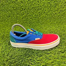 Vans Era Primary Block Womens Size 8 Red Blue Athletic Shoes Sneakers 500714