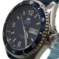 Orient AA02-C1-B Diver Ray II Automatic blue Dial Men's Watch Running Used JP