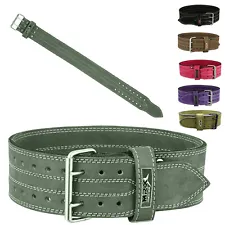 Powerlifting Leather Belt 4" Wide 10mm Thick Training Weight lifting belt