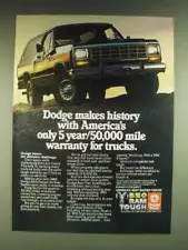 1985 Dodge Ramcharger Ad - Dodge makes history with America's only 5