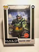 FUNKO POP Master Chief 04 Combat Evolved Vinyl Figure & Cover GameStop Exclusive