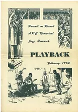 Feb. 1952 edition of Playback magazine for collectors of Jazz Records