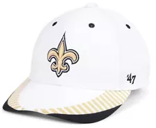 New Orleans Saints '47 White Tantrum Contender Hat Cap Men's Stretch Flex Fit