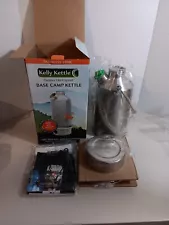 Kelly Kettle Base Camp Kettle 1.6 Liter Stainless Steel With Whistle NEW